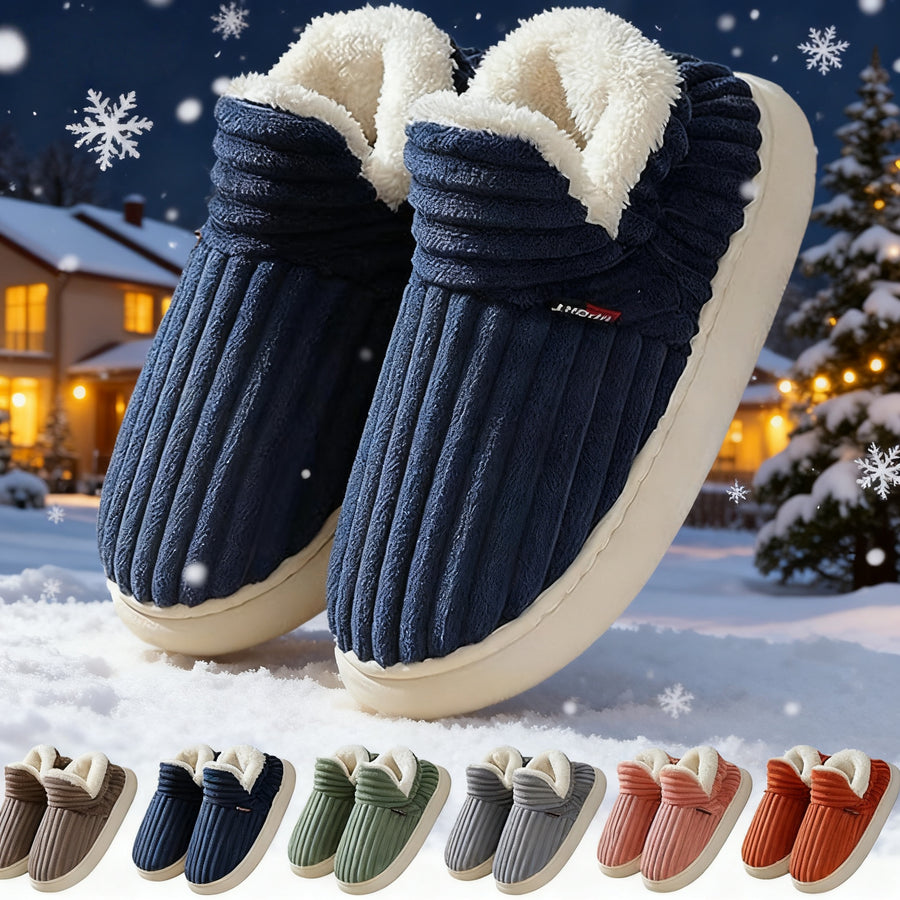 Comfeo Plush Slippers – Closed Back, Warm & Cosy